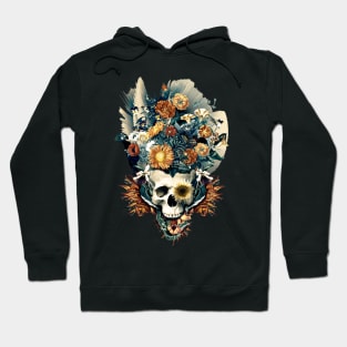 Skull and Flowers Hoodie